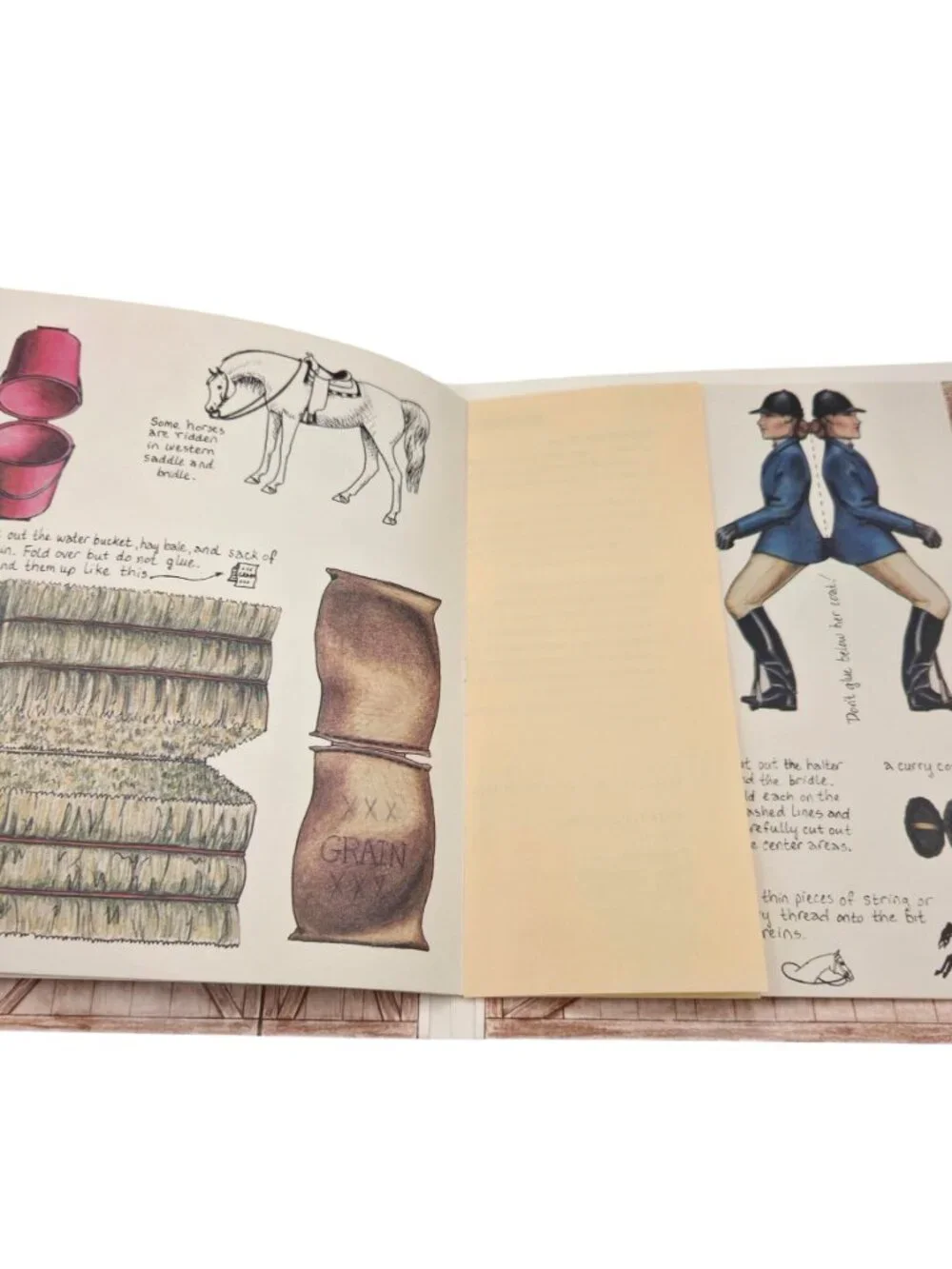 First Edition My First Horse Paper Doll Kit Uncut Madam Khemosa Arabian Stable